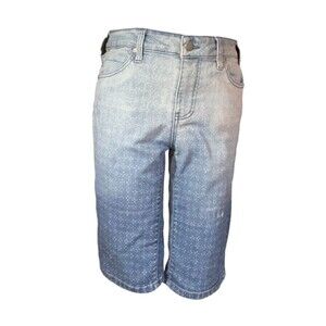 Liverpool Capris Women 6 Mid Rise Check pattern Stretch (W28 L11)